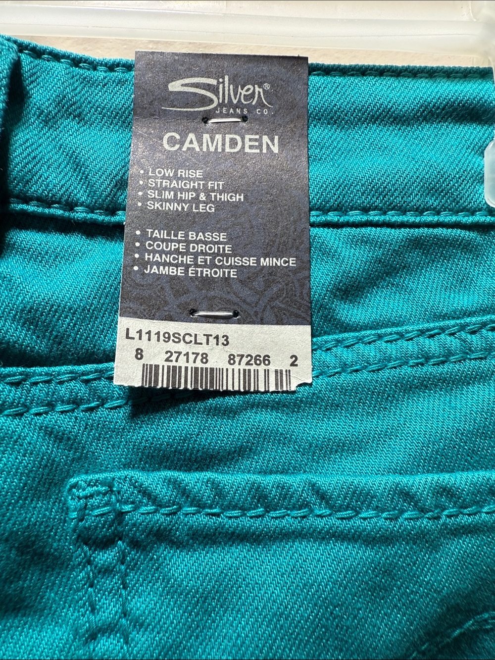 Silver Jeans Women's Teal Tie-Dye Skinny Jeans - Picture 7 of 8